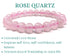 Rose Quartz Beaded Crystal Bracelet